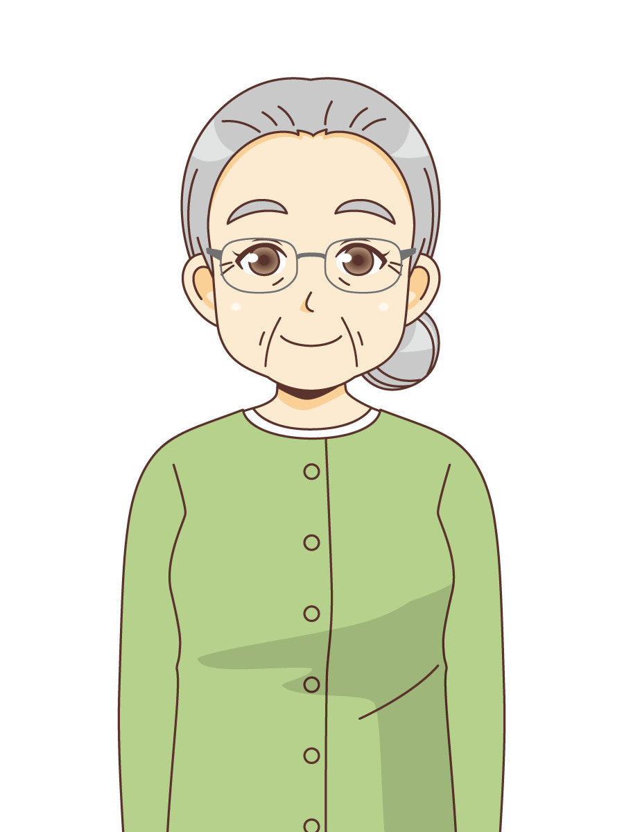 女性高齢者 高齢者 おじいさん おばあさん 介護現場の人物 の無料イラスト 介護アンテナ