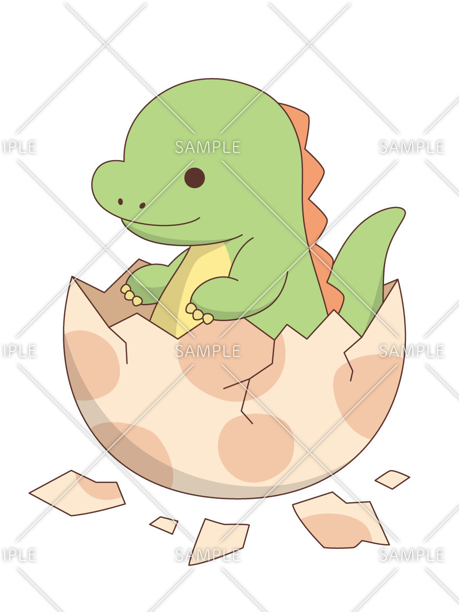 恐竜 かわいい イラスト