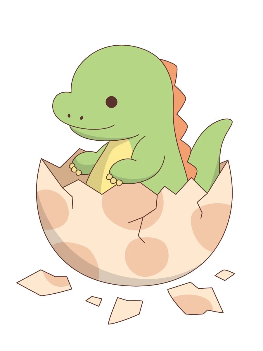 恐竜 イラスト かわいい