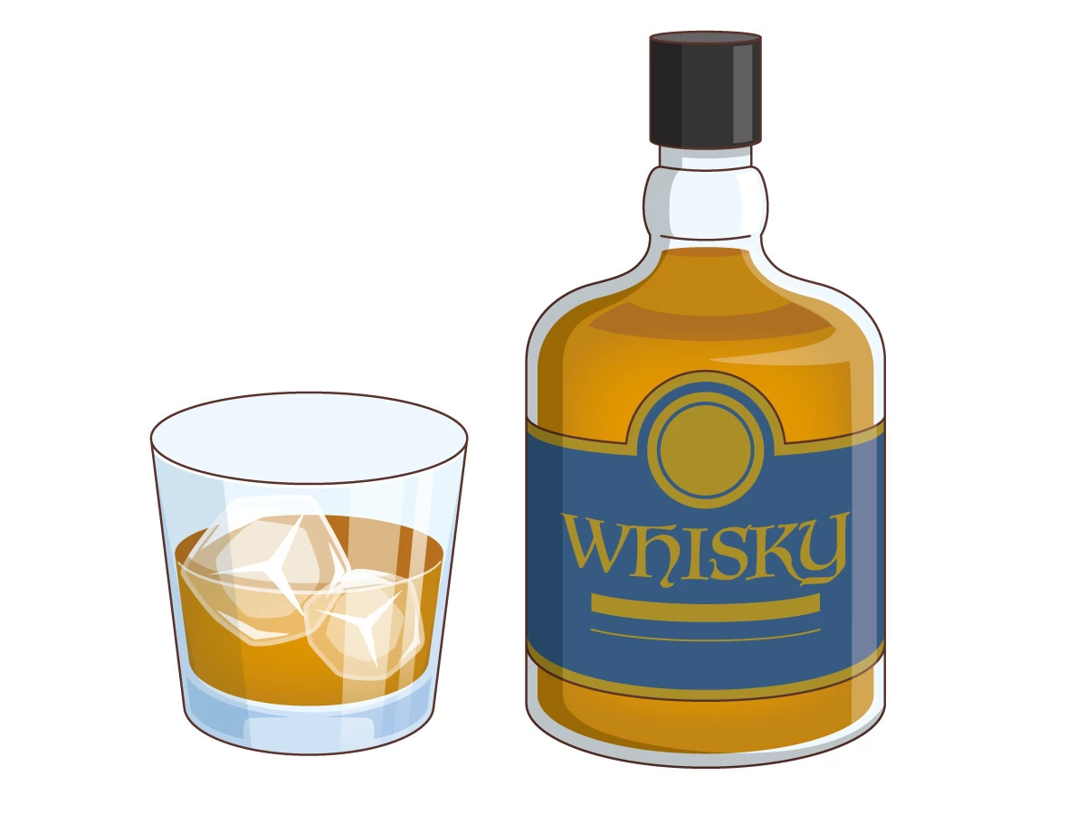 ウイスキー（食べ物・飲み物/その他一般・装飾）の無料イラスト | 介護  