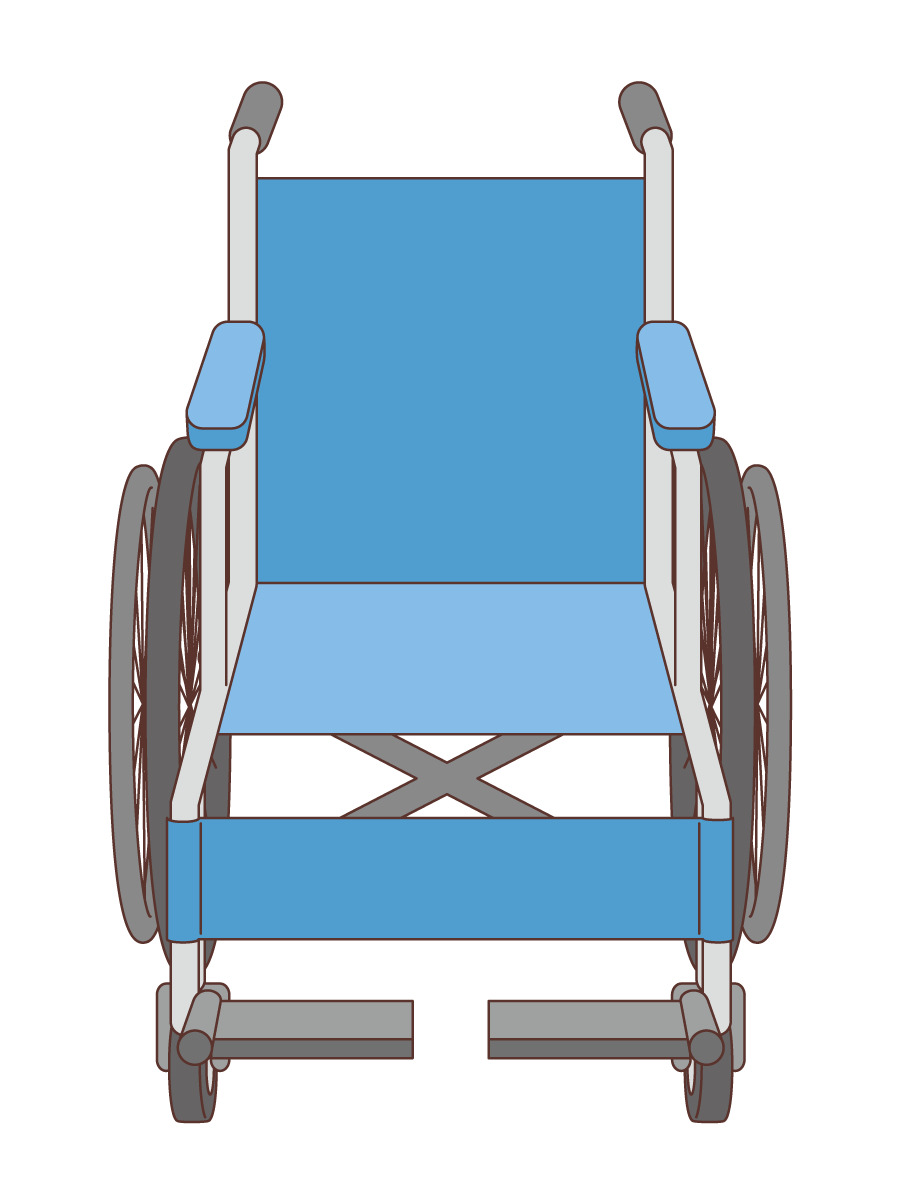 車椅子 車椅子 電動車椅子 福祉用具 の無料イラスト 介護アンテナ