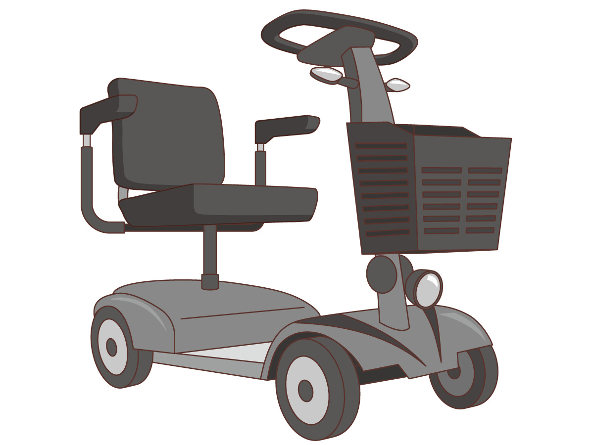 電動車椅子 車椅子 電動車椅子 福祉用具 の無料イラスト 介護アンテナ