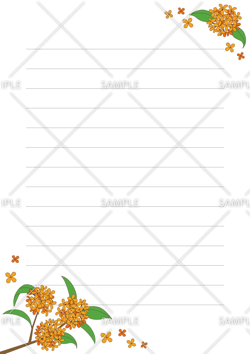 キンモクセイの便箋