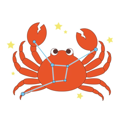 蟹座（かに座） (その他/自然・文化・その他の介護イラスト素材)のイラスト