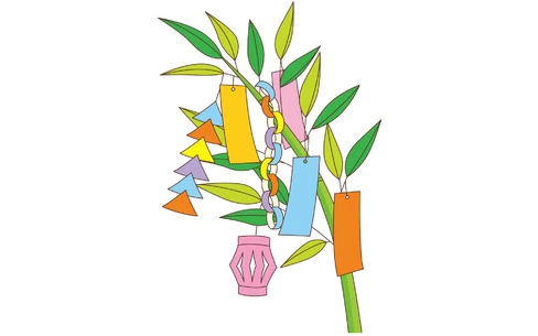 七夕飾り（季節・行事/その他一般・装飾）