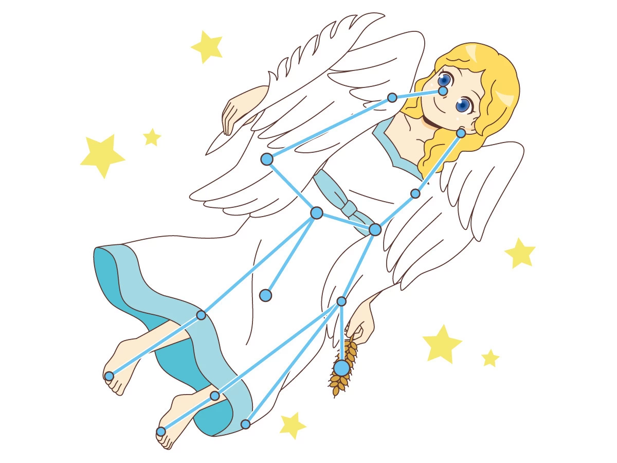 「乙女座」の絵 乙女座（おとめ座） (その他/自然・文化・その他の介護イラスト素材