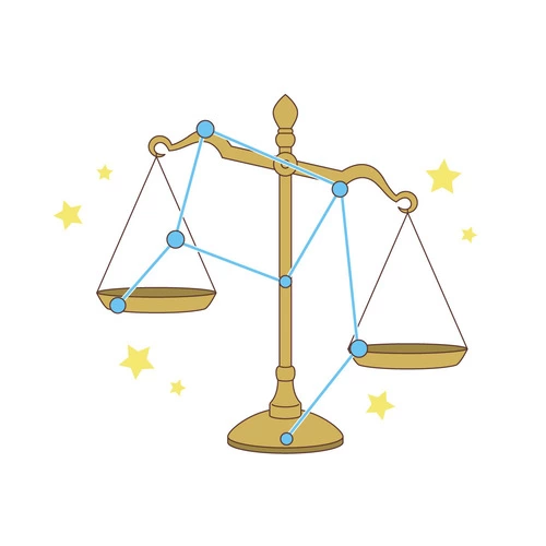 天秤座（てんびん座） (その他/自然・文化・その他の介護イラスト素材)のイラスト