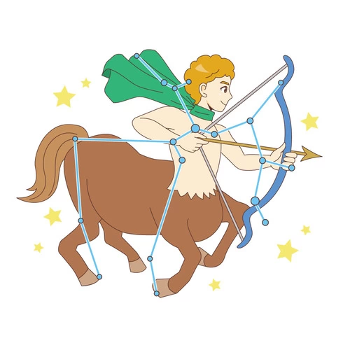 射手座（いて座） (その他/自然・文化・その他の介護イラスト素材)のイラスト