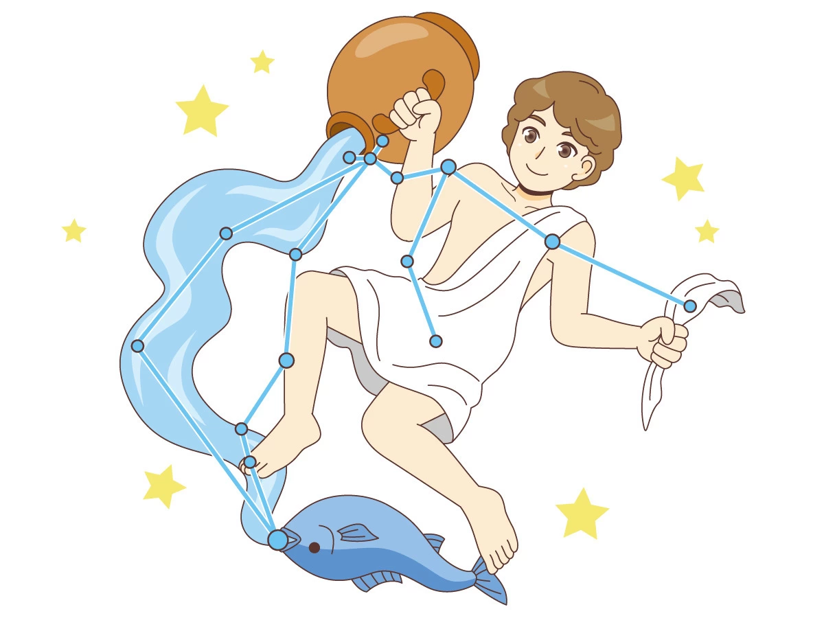 水瓶座（みずがめ座） (その他/自然・文化・その他の介護イラスト素材