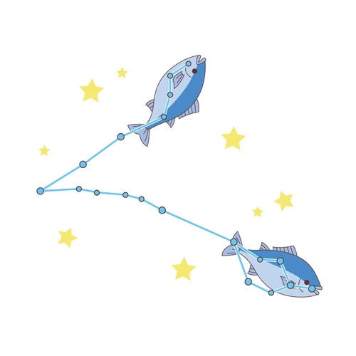 魚座（うお座） (その他/自然・文化・その他の介護イラスト素材)のイラスト