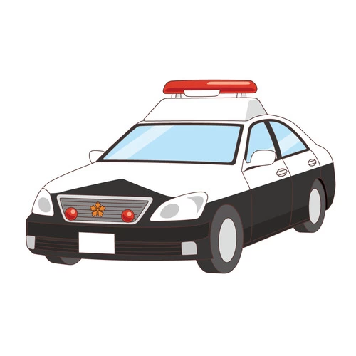 パトカー (その他/自然・文化・その他の介護イラスト素材)のイラスト