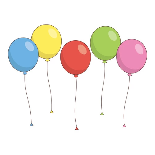 風船 (季節・行事/自然・文化・その他の介護イラスト素材)のイラスト