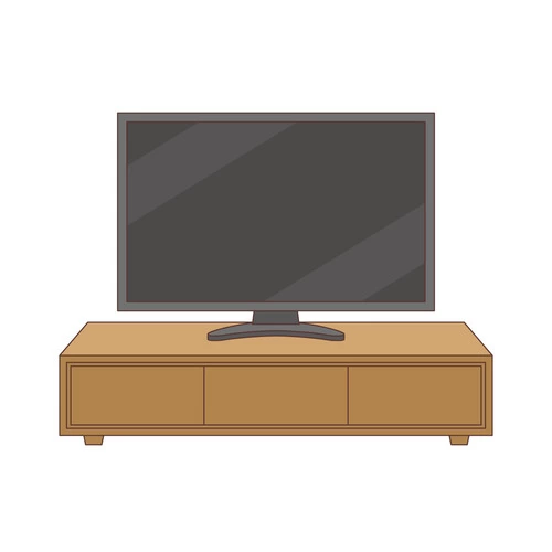 テレビ (レク・イベント/介護・生活の介護イラスト素材)のイラスト