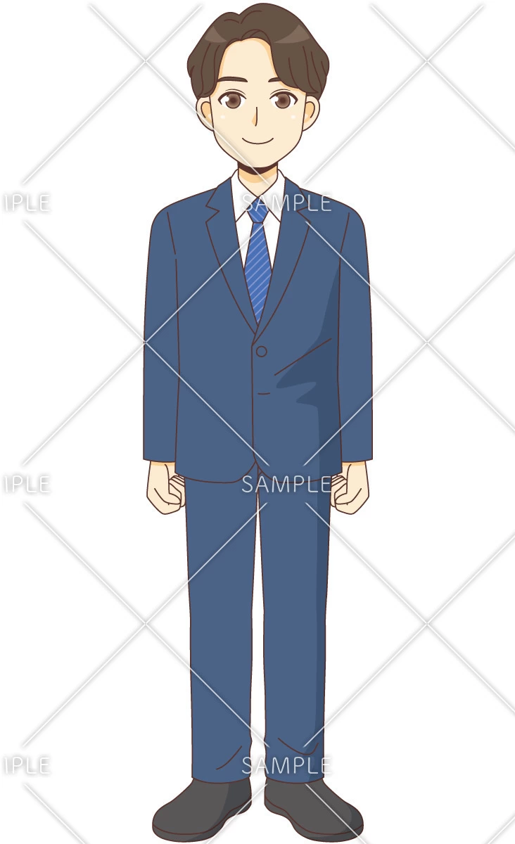 スーツを着た男性