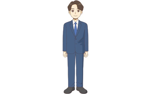 スーツを着た男性