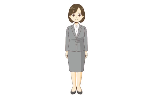 スーツを着た女性