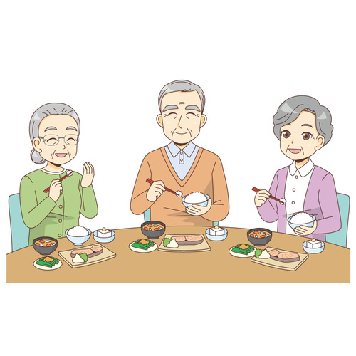 食事 食事介助の介護イラストを一覧から探す 介護アンテナ