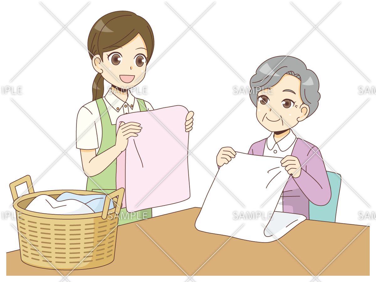 介護施設での洗濯 グループホーム 施設 サービス の無料イラスト 介護アンテナ 介護施設での洗濯 グループホーム 施設 サービス の無料イラスト 介護アンテナ