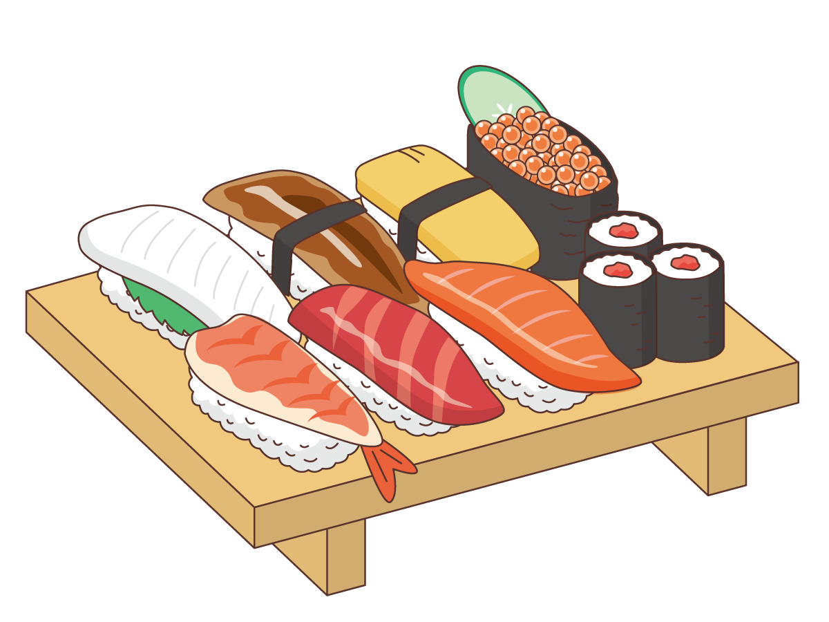 お寿司 食べ物 飲み物 その他一般 装飾 の無料イラスト 介護アンテナ