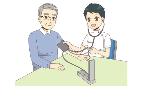 看護師による血圧測定（看護師/医療・病気）