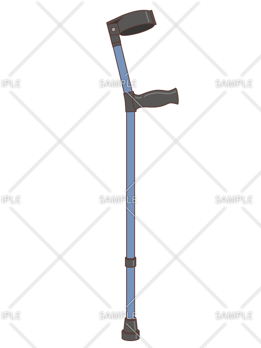 ロフストランド杖（杖・歩行器・手すり/福祉用具）のイラスト