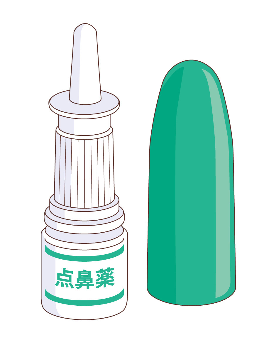 点鼻薬 薬 服薬 介護 生活 の無料イラスト 介護アンテナ