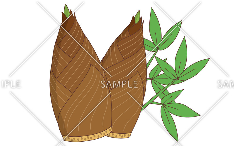 たけのこ 食べ物 飲み物 その他一般 装飾 の無料イラスト 介護アンテナ