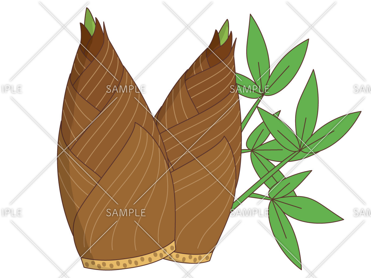 たけのこ 食べ物 飲み物 その他一般 装飾 の無料イラスト 介護アンテナ