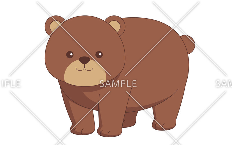 かわいいクマ 動物 その他一般 装飾 の無料イラスト 介護アンテナ