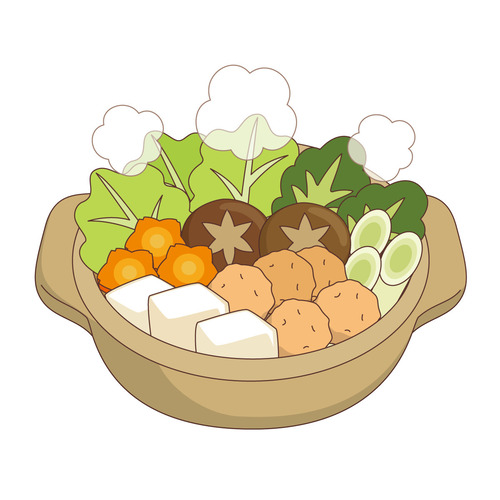 寄せ鍋（食べ物・飲み物/その他一般・装飾）のイラスト