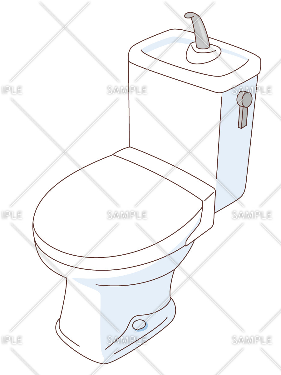 洋式トイレ（その他福祉用具（ポータブルトイレ・介護ベッドなど）/福祉用具）のイラスト