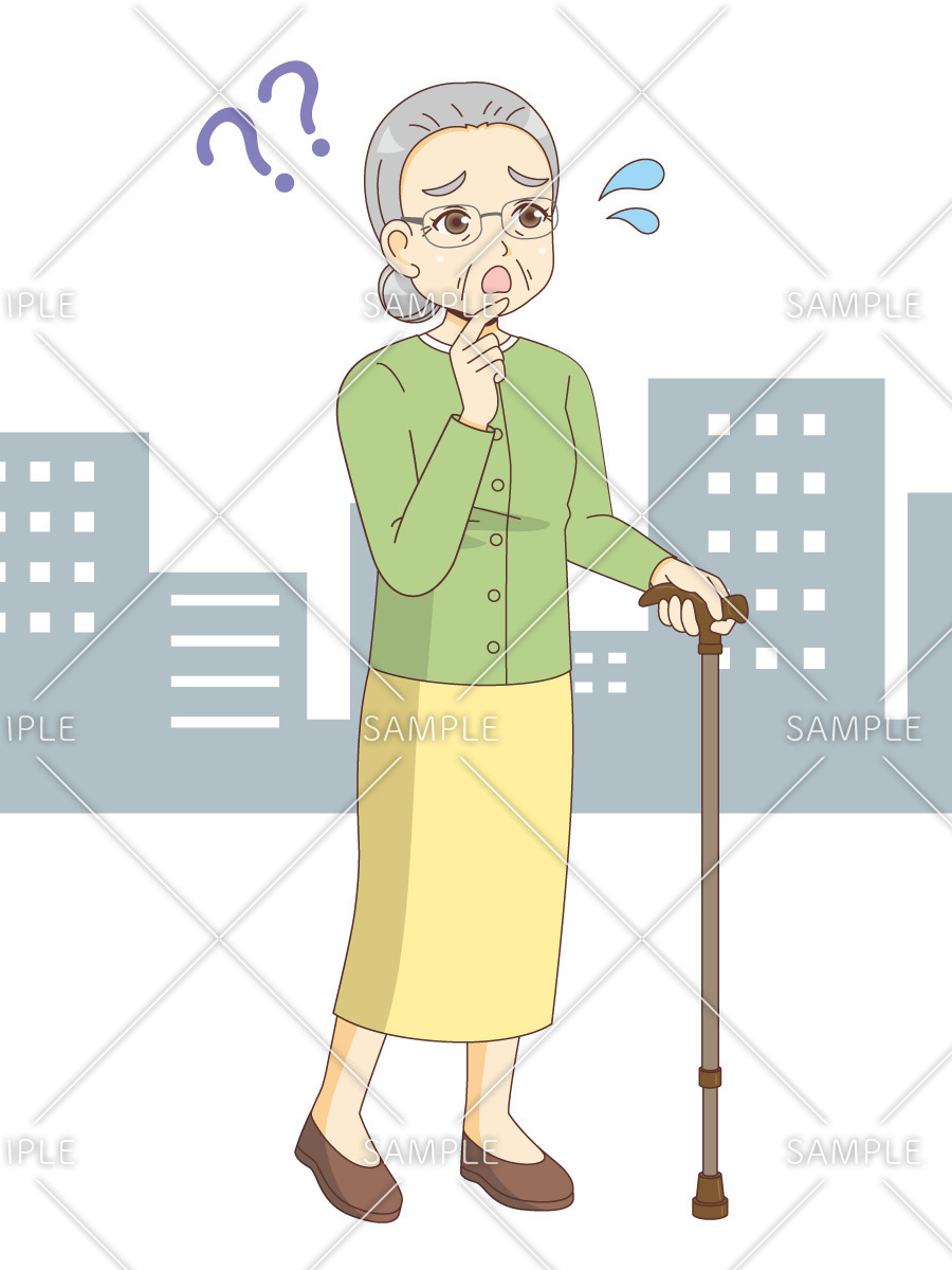 迷子になる女性高齢者 認知症 物忘れ 医療 病気 の無料イラスト 介護アンテナ 迷子になる女性高齢者 認知症 物忘れ 医療 病気 の無料イラスト 介護アンテナ
