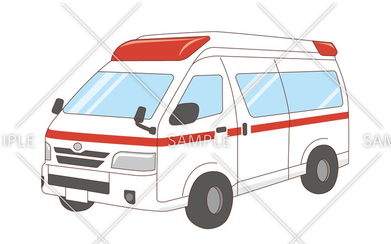 救急車 病院 入院 退院 医療 病気 の無料イラスト 介護アンテナ