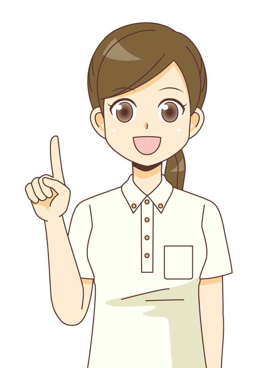 説明する女性介護職 介護士 ヘルパー 介護現場の人物 の無料イラスト 介護アンテナ 説明する女性介護職 介護士 ヘルパー 介護現場の人物 の無料イラスト 介護アンテナ