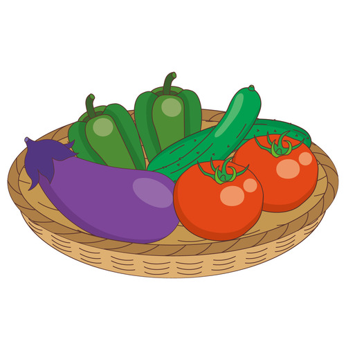 夏野菜（食べ物・飲み物/その他一般・装飾）のイラスト