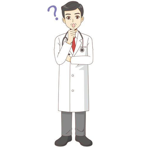 おどろく男性医師 医者 医療 病気 の無料イラスト 介護アンテナ