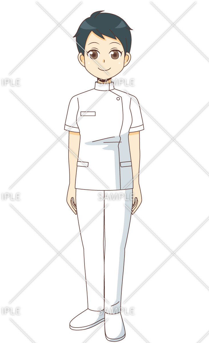 女性看護師（看護師/医療・病気）のイラスト