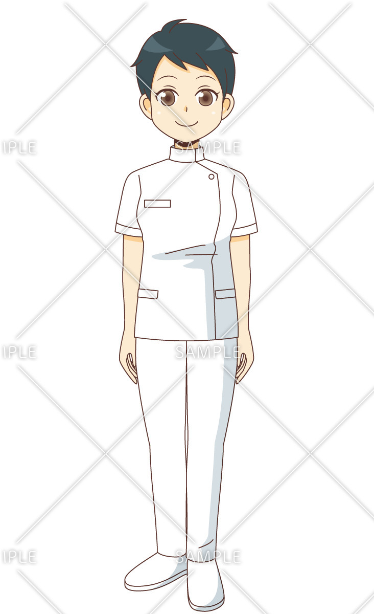 女性看護師 看護師 医療 病気 の無料イラスト 介護アンテナ