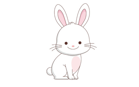 かわいいうさぎ（動物/その他一般・装飾）