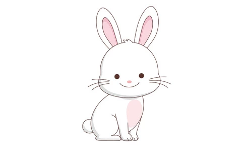 かわいいうさぎ（動物/その他一般・装飾）