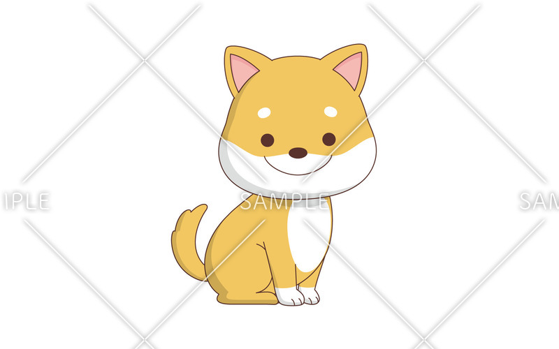 かわいいいぬ 動物 その他一般 装飾 の無料イラスト 介護アンテナ