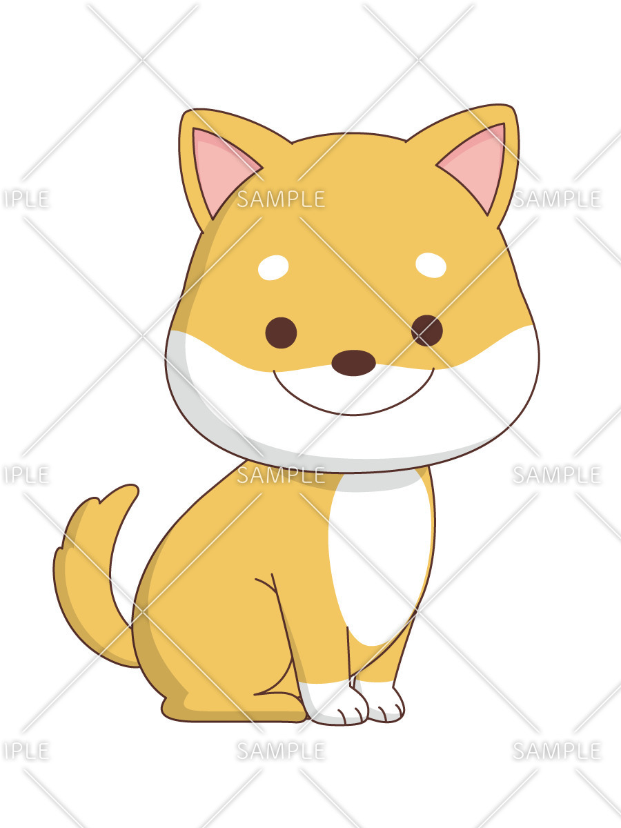かわいいいぬ 動物 その他一般 装飾 の無料イラスト 介護アンテナ