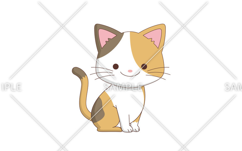かわいいねこ 動物 その他一般 装飾 の無料イラスト 介護アンテナ