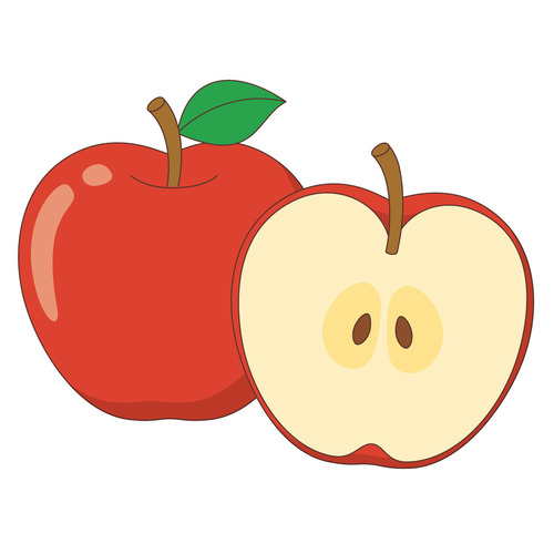 りんご（食べ物・飲み物/その他一般・装飾）のイラスト