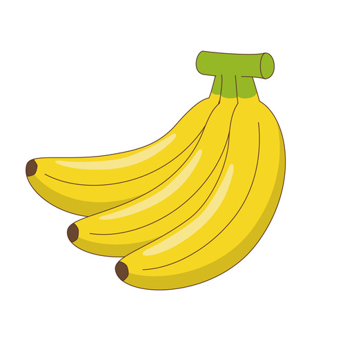バナナ（食べ物・飲み物/その他一般・装飾）のイラスト