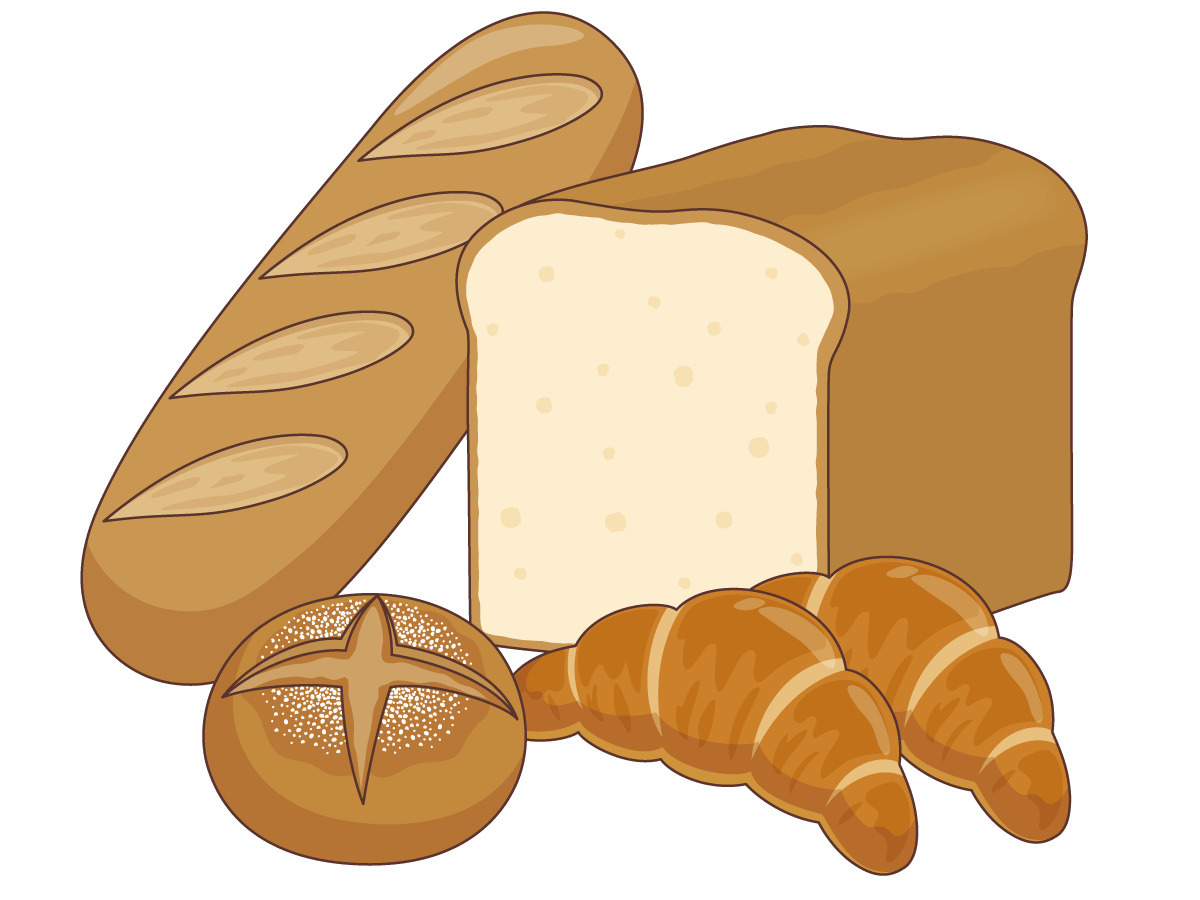 パン 食べ物 飲み物 その他一般 装飾 の無料イラスト 介護アンテナ