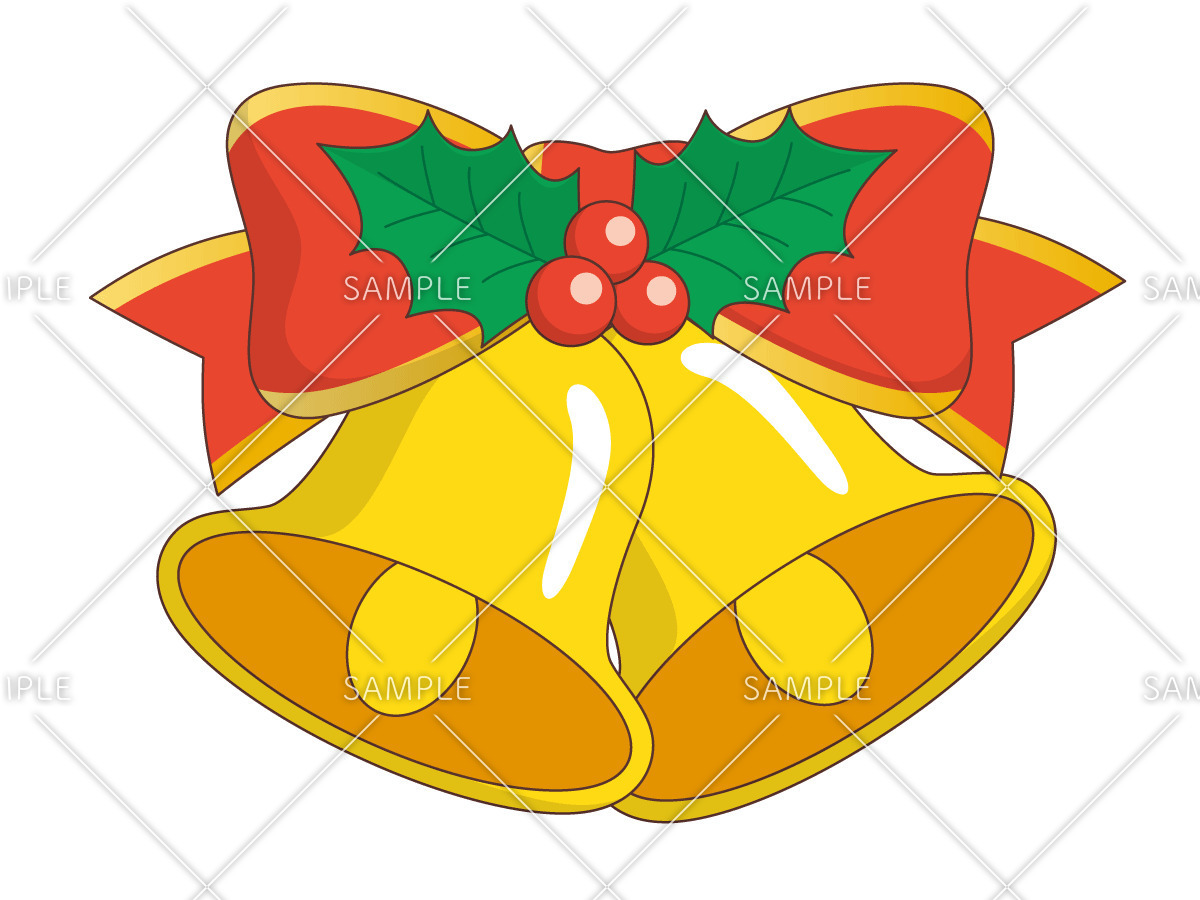 ベルのクリスマス飾り（季節・行事/その他一般・装飾）のイラスト