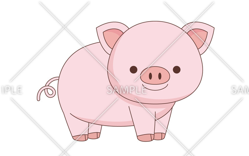 かわいいブタ 動物 その他一般 装飾 の無料イラスト 介護アンテナ かわいいブタ 動物 その他一般 装飾 の無料イラスト 介護アンテナ