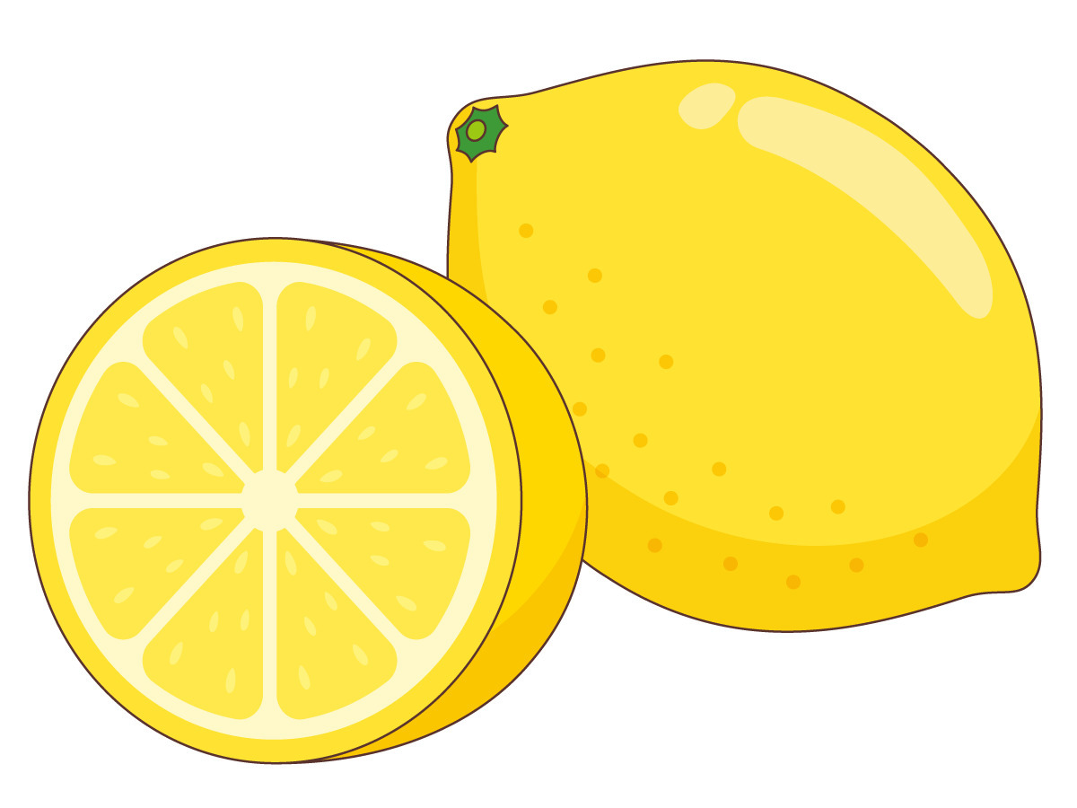 レモン（食べ物・飲み物/その他一般・装飾）の無料イラスト | 介護アンテナ
