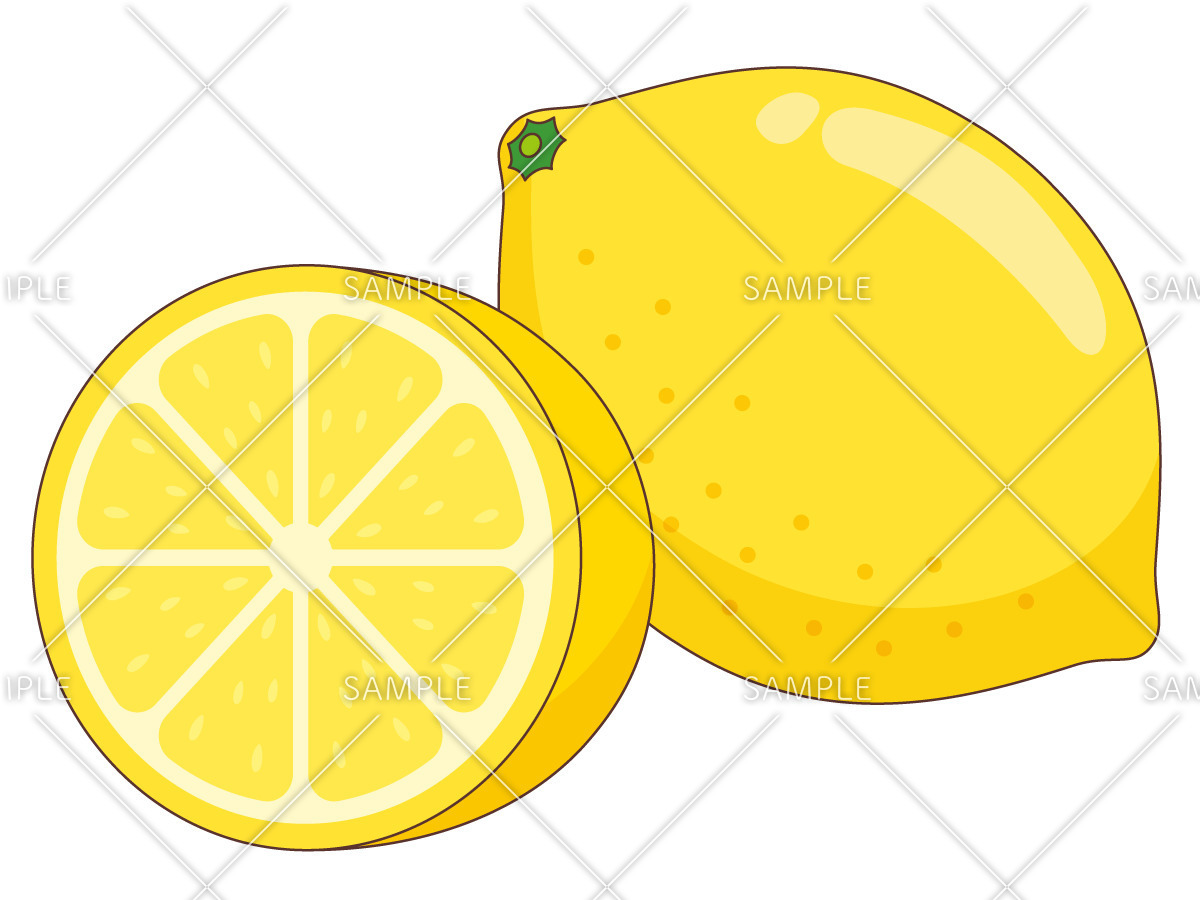 レモン（食べ物・飲み物/その他一般・装飾）のイラスト